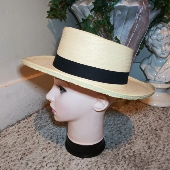 Vintage Handcrafted Panama Palm Leaf Hat Made By Maya Quiche Indians - Picture 2 of 8